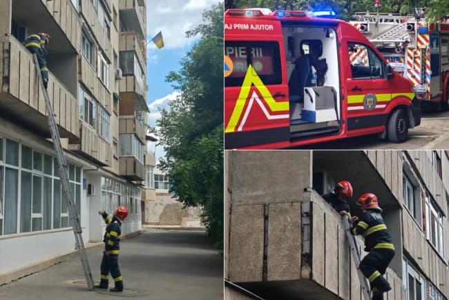 Mobilizare de urgență pe Bulevardul Dacia: pompierii orădeni au salvat o femeie de 80 de ani